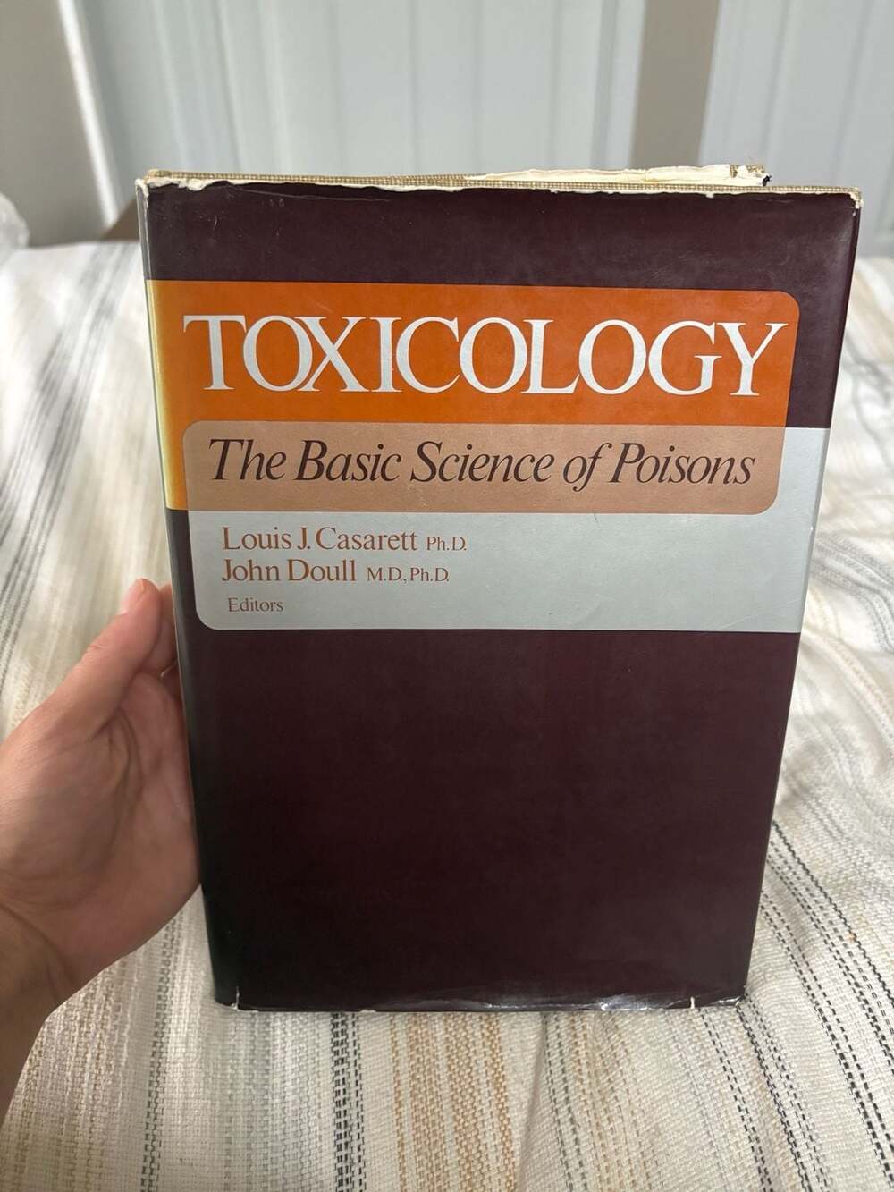 Toxicology Basic Science of Poisons Casarett Doull 1975 Hardcover